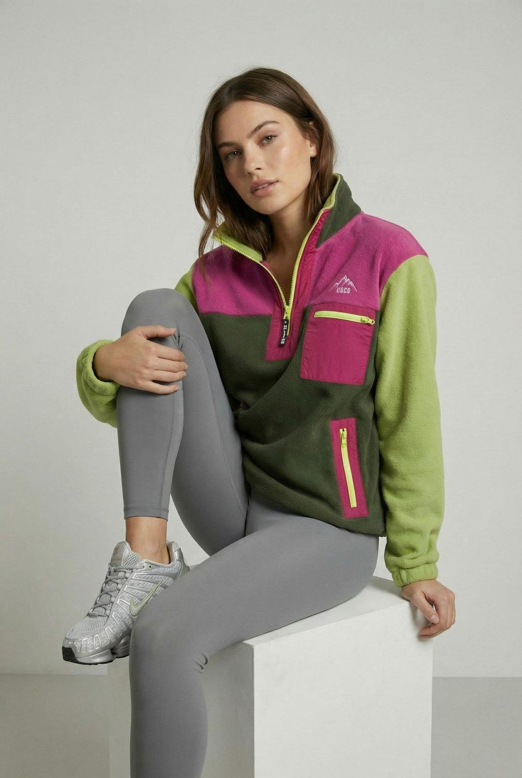 USCO Retro Quarter-Zip Fleece Pullover