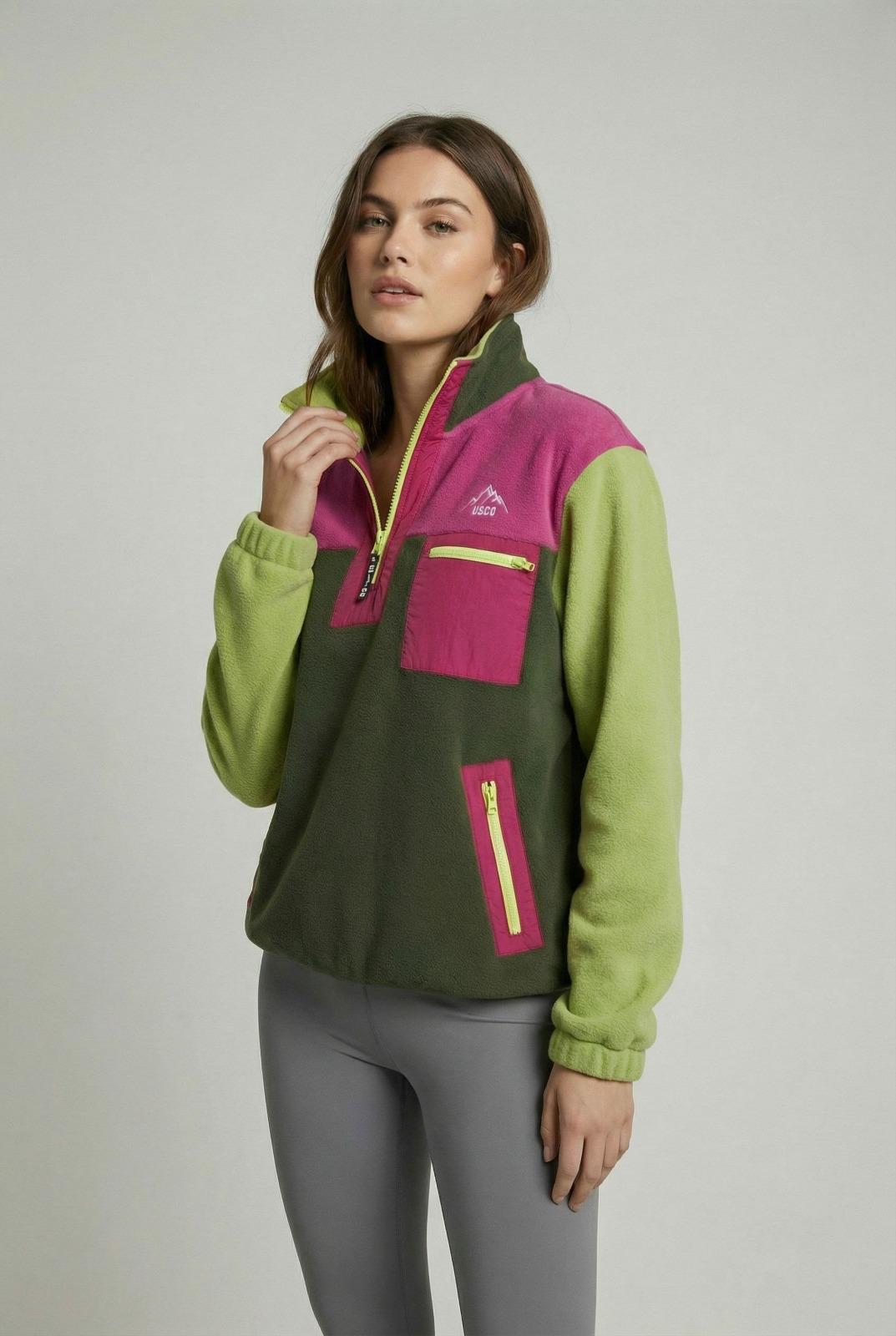 USCO Retro Quarter-Zip Fleece Pullover