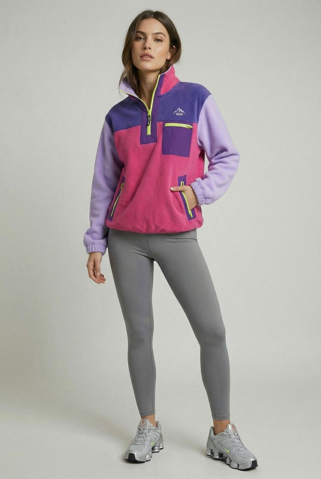 USCO Retro Quarter-Zip Fleece Pullover