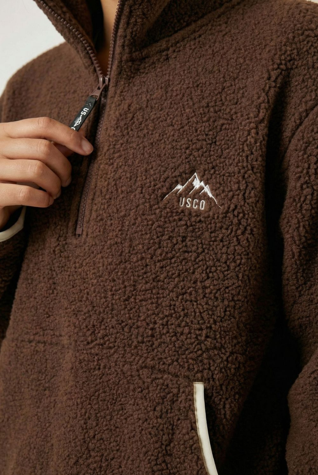 USCO Haven Half-Zip Fleece Pullover Brown