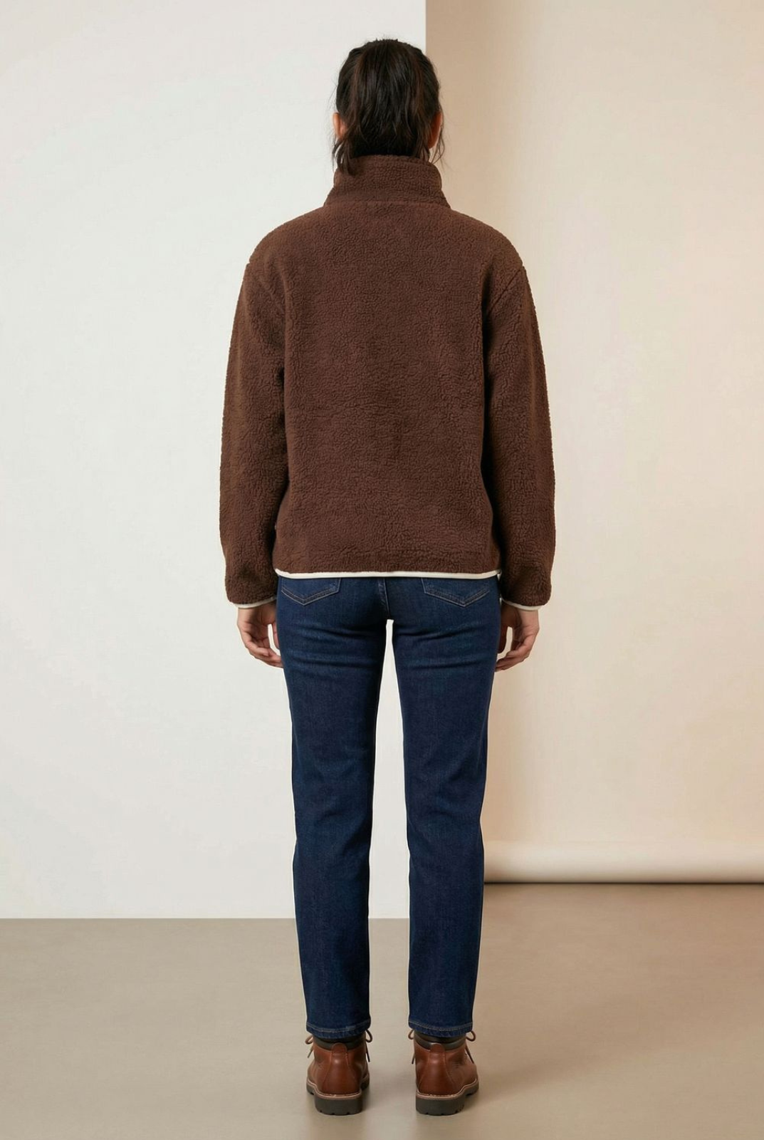 USCO Haven Half-Zip Fleece Pullover Brown