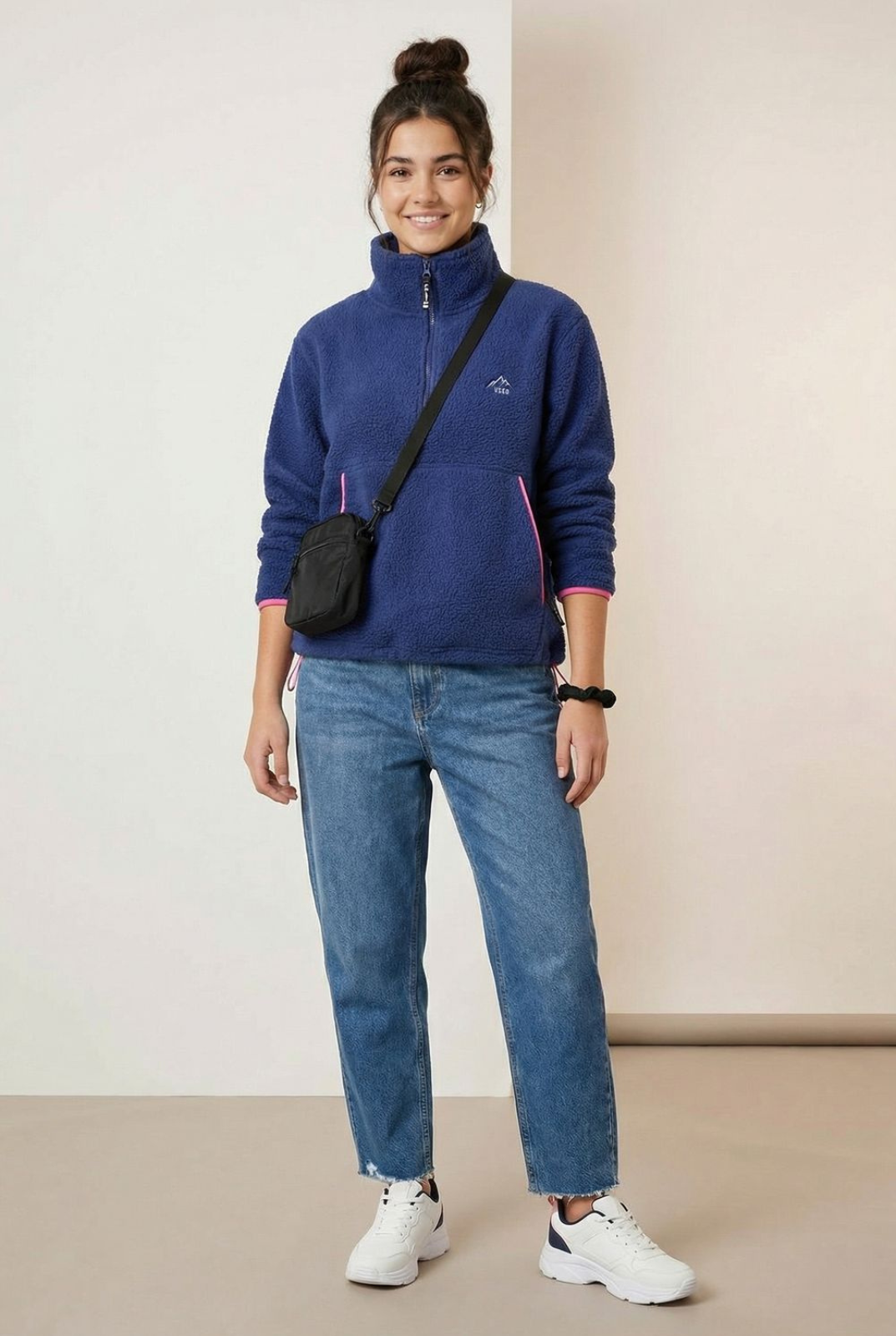 USCO Haven Half-Zip Fleece Pullover Navy