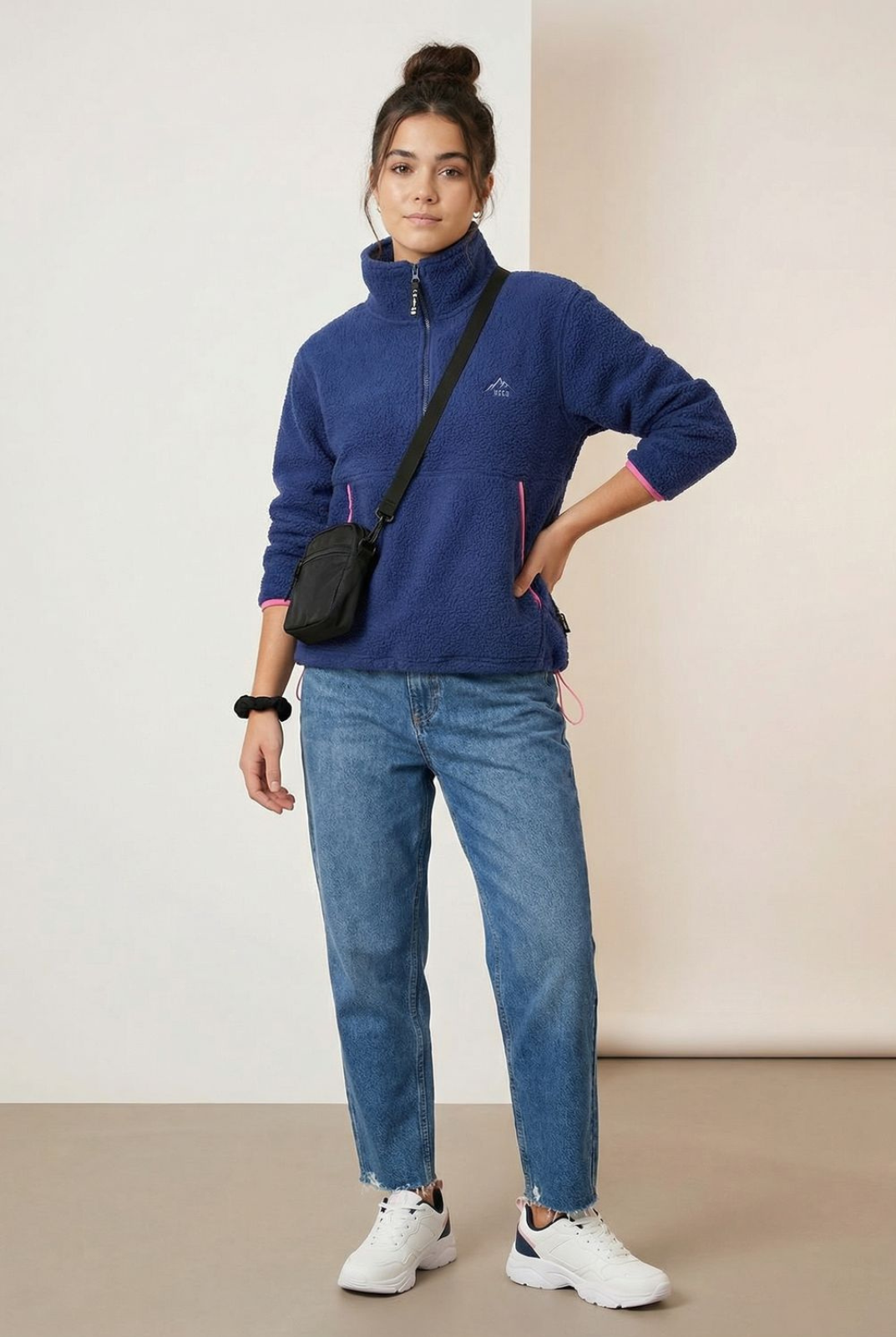 USCO Haven Half-Zip Fleece Pullover Navy