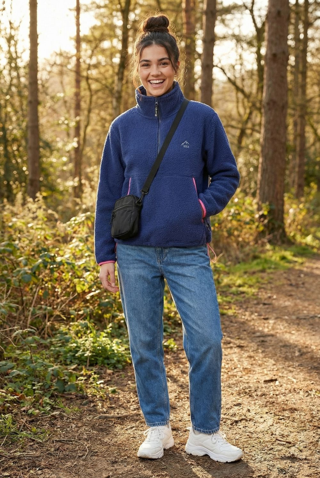 USCO Haven Half-Zip Fleece Pullover Navy