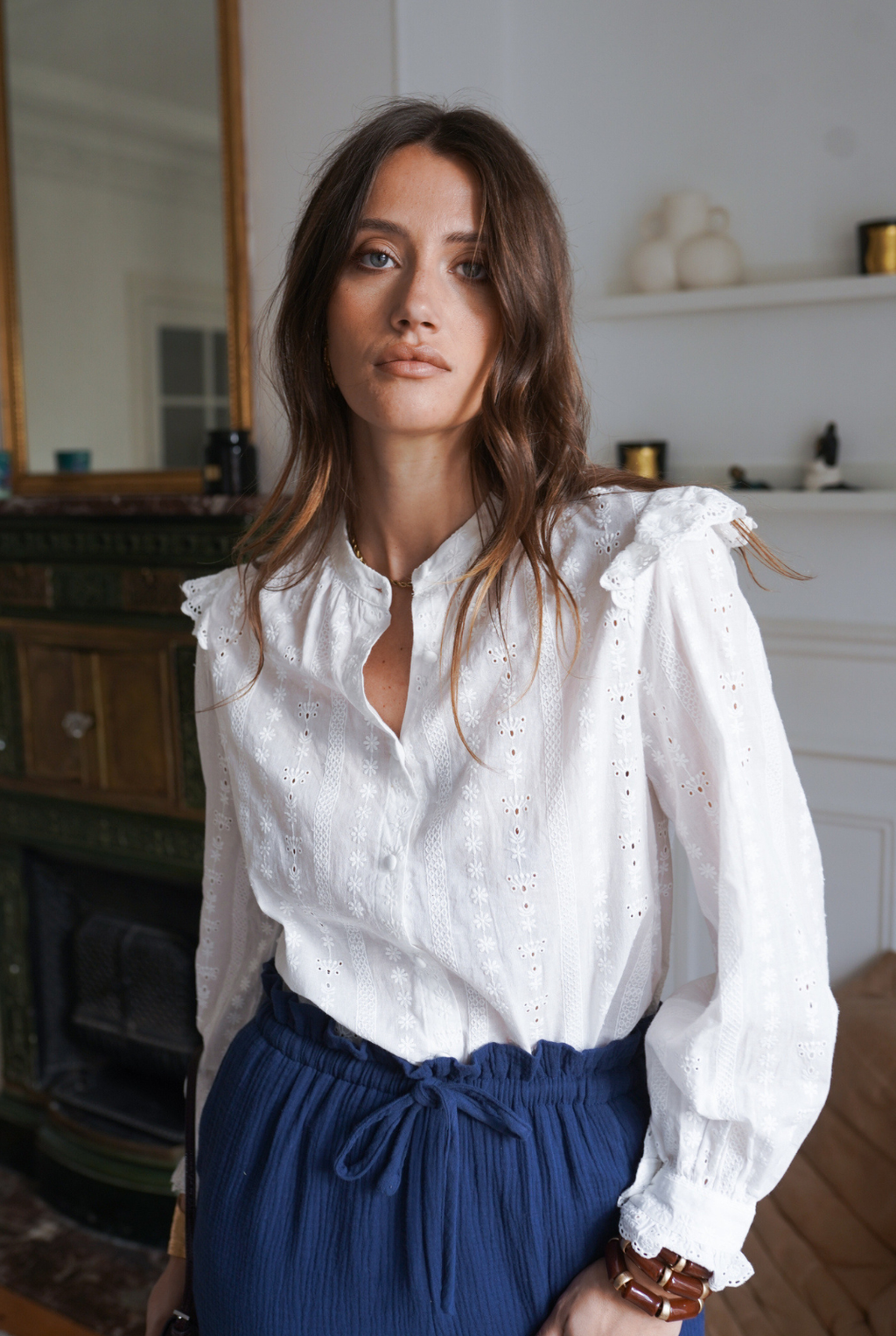 Embroidered Cotton Blouse