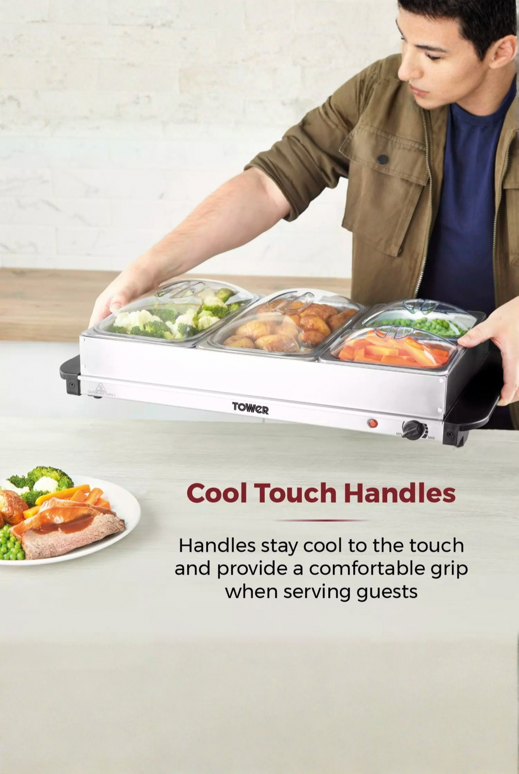 Tower 4 Tray Buffet Server