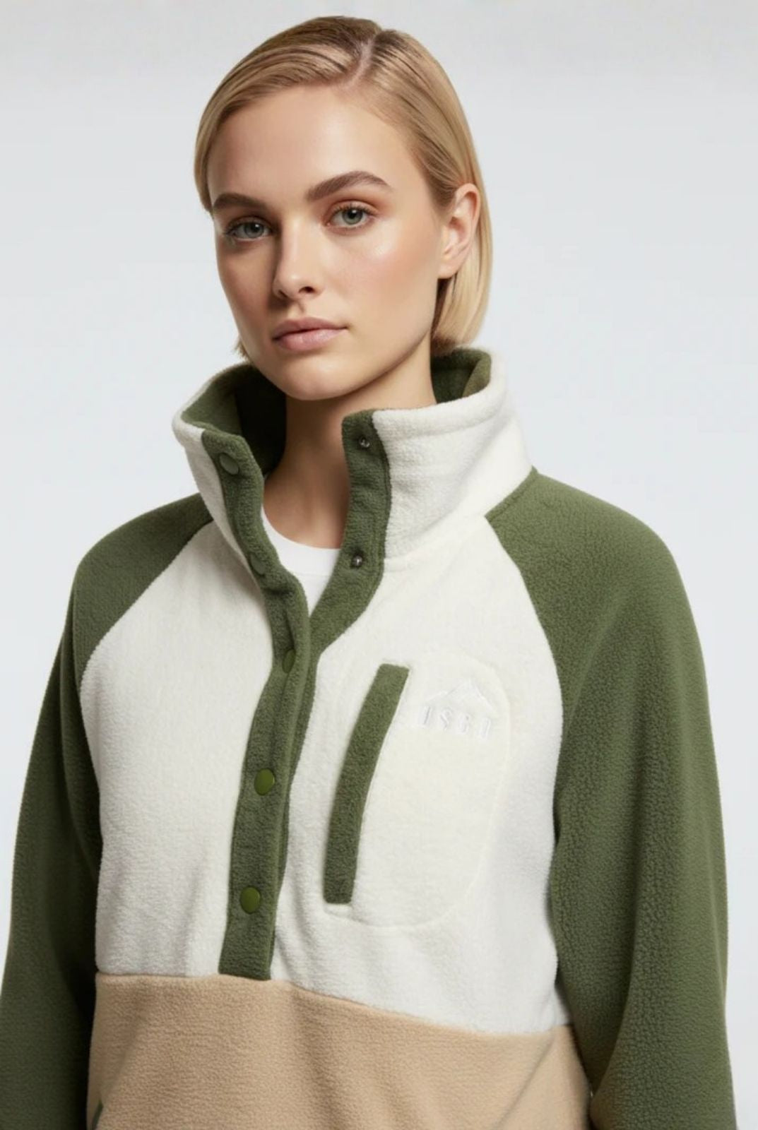 USCO Alpine Quarter-Snap Fleece Green
