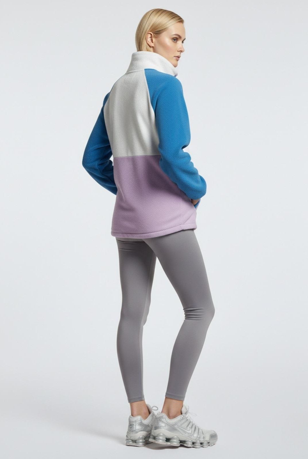 USCO Alpine Quarter-Snap Fleece Blue