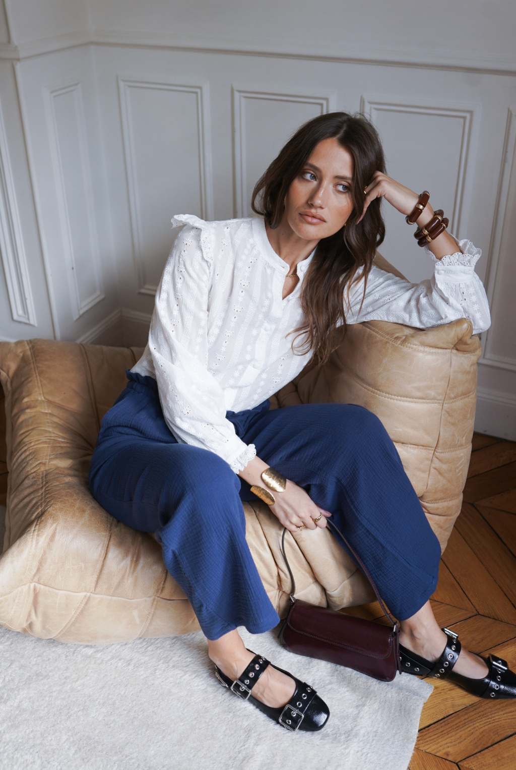 Embroidered Cotton Blouse