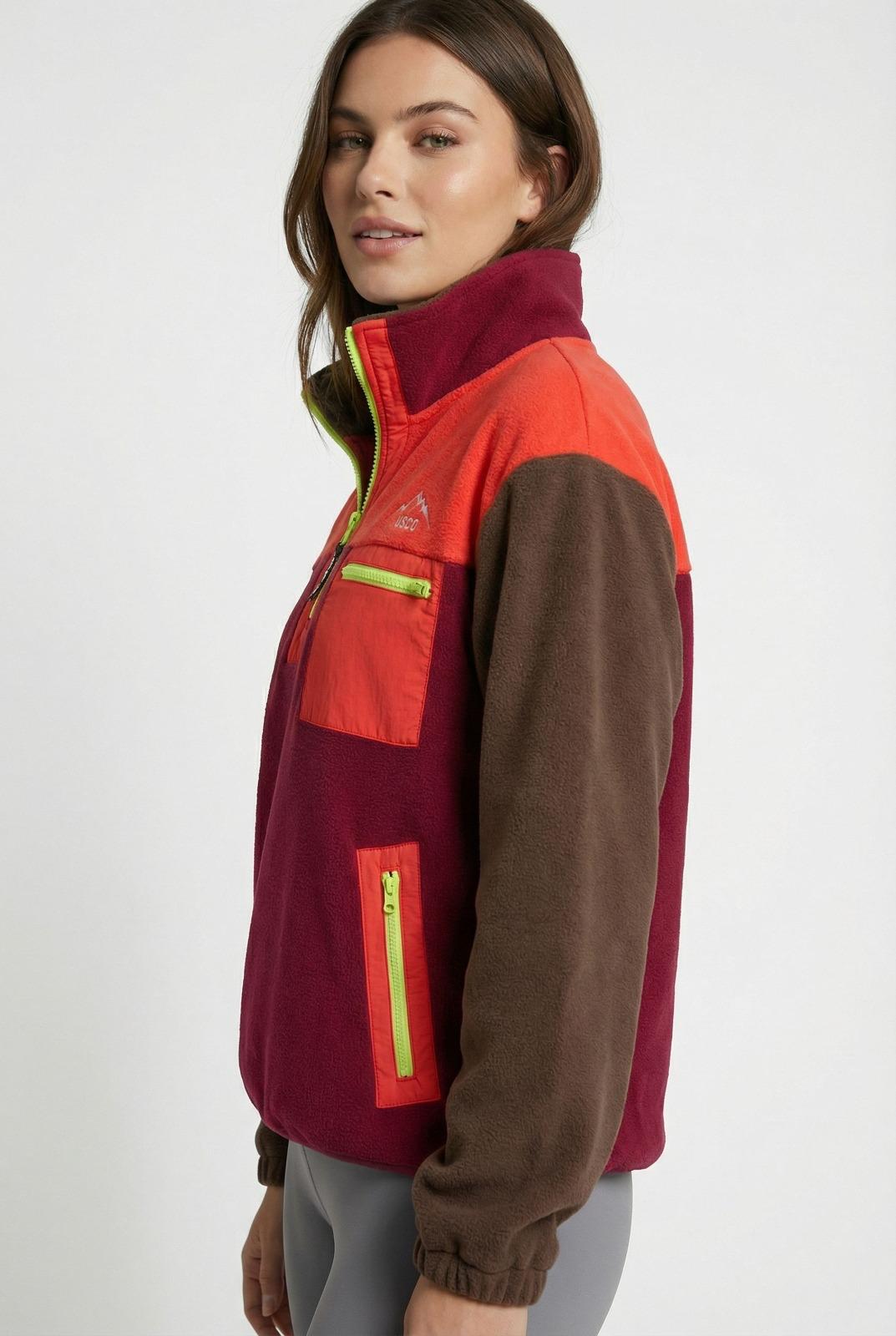 USCO Retro Quarter-Zip Fleece Pullover