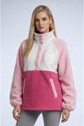 USCO Alpine Quarter-Snap Fleece Pink