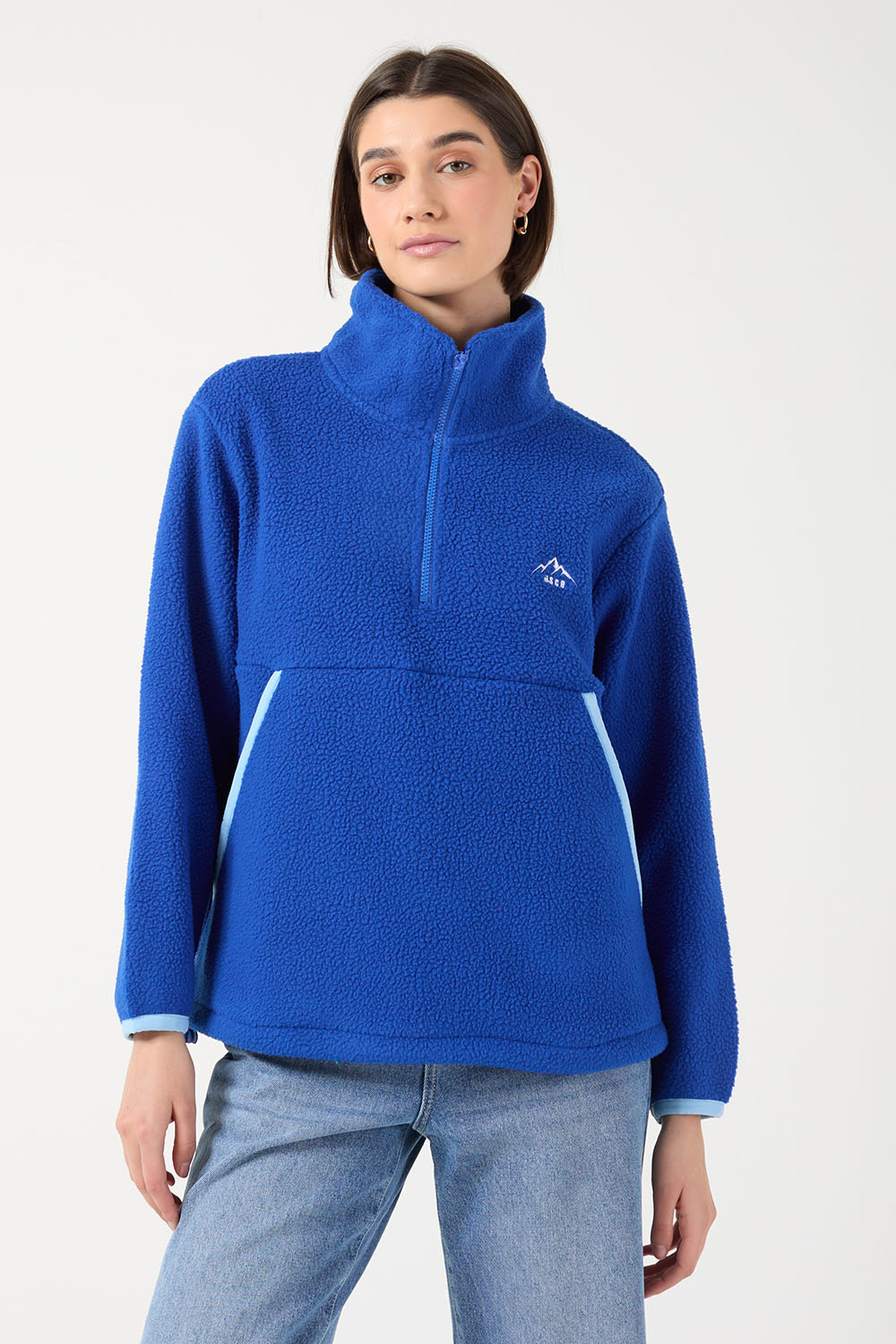 Usco USCO Haven Half-Zip Fleece Pullover Blue – Menarys