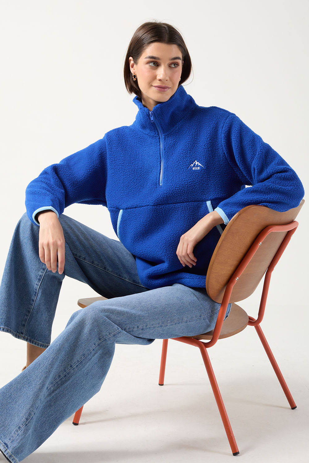 USCO Haven Half-Zip Fleece Pullover Blue